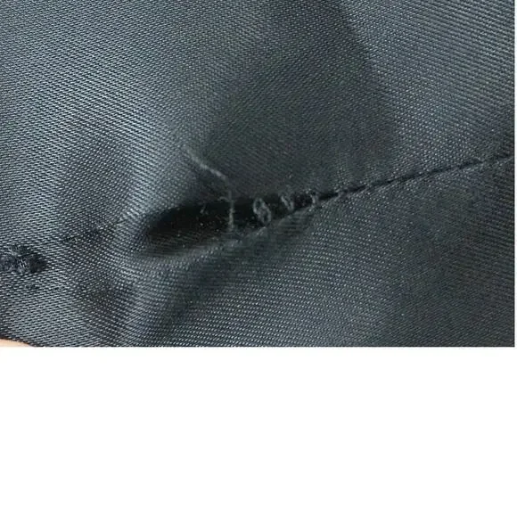 Kellwood Company Black Tiered Ruffle Dress Dark Academia Whimsigoth Size 9 READ - Picture 9 of 12